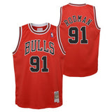 Youth Chicago Bulls Dennis Rodman Mitchell & Ness Red 1995-96 Hardwood Classics Swingman Jersey - Pro Jersey Sports