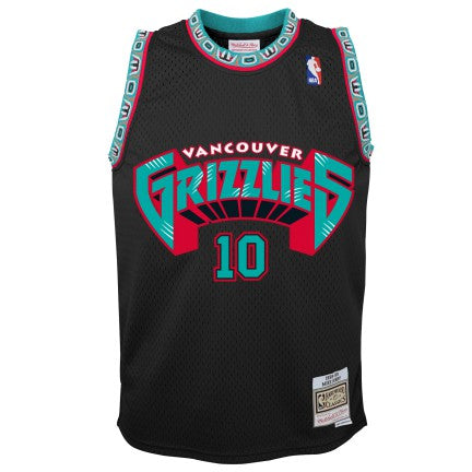Youth Vancouver Grizzlies Mike Bibby Mitchell & Ness 1998-99 Hardwood Classics Reload 2.0 Swingman Jersey-Black