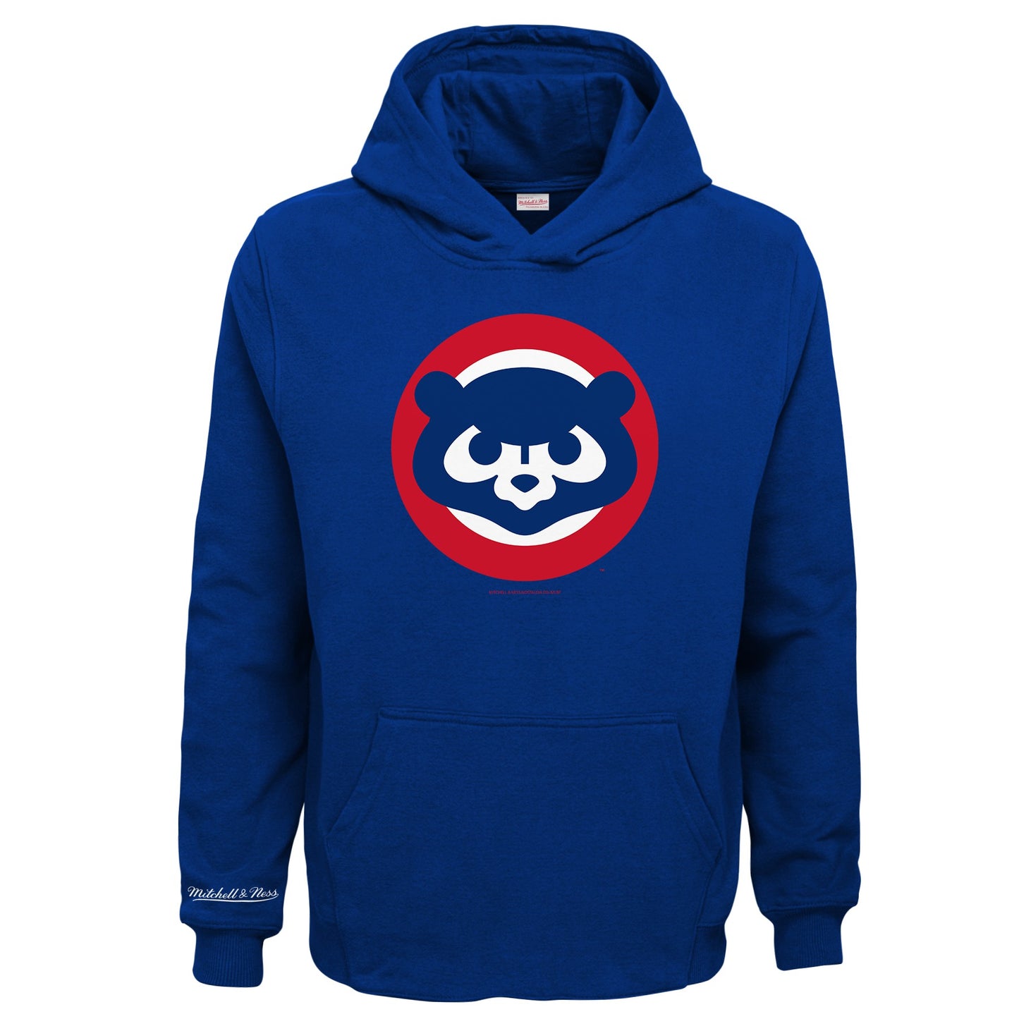Chicago Cubs Mitchell & Ness MLB Youth Royal Blue Retro Logo Fleece Hoodie