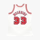 Miami Heat Alonzo Mourning Mitchell & Ness NBA Mens Hardwood Classics White Swingman Jersey - Pro Jersey Sports
