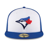 New Era 59Fifty Toronto Blue Jays Alternate 3 Authentic Collection On Field Fitted Hat White Royal Blue Hat - Pro Jersey Sports