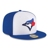 New Era 59Fifty Toronto Blue Jays Alternate 3 Authentic Collection On Field Fitted Hat White Royal Blue Hat - Pro Jersey Sports