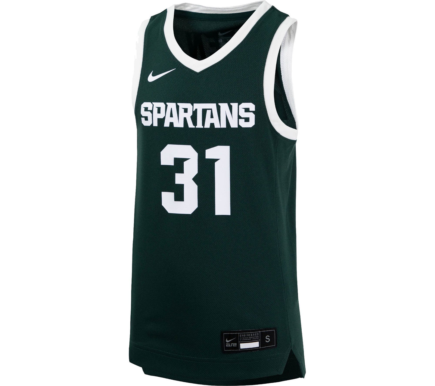 Men's Michigan State Spartans Nike Replica #31 Basketball Jersey – Green