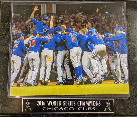 Chicago Cubs 2016 World Series Celebration On The Field Wall Plaque