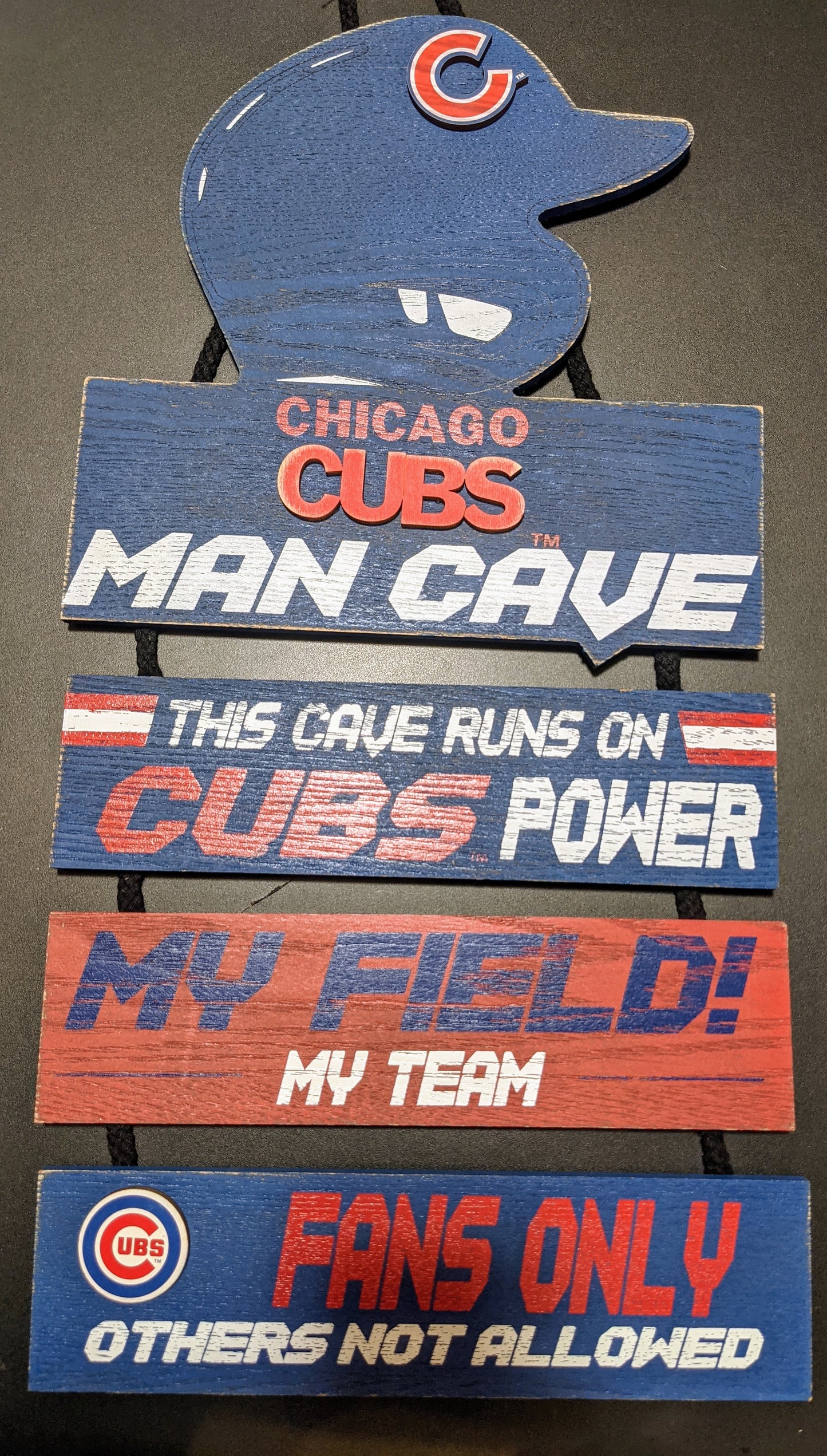 Chicago Cubs Team Man Cave Sign