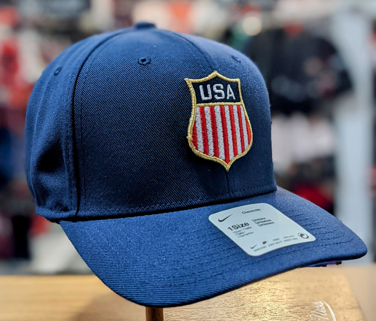 USA Hockey Shield Logo Navy Classic 2022 Adjustable Hat