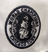 Chicago Cubs 1908 World Series Champions 2 Tone Chrome & Black New Era 59FIFTY Fitted Hat - Pro Jersey Sports