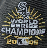 Mens Chicago White Sox New Era Black Gold Rush Cooperstown Collection Black and Gold 9FIFTY Snapback Hat - Pro Jersey Sports