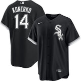 NIKE Men's Paul Konerko Chicago White Sox Black Alternate Premium Twill Replica Jersey - Pro Jersey Sports