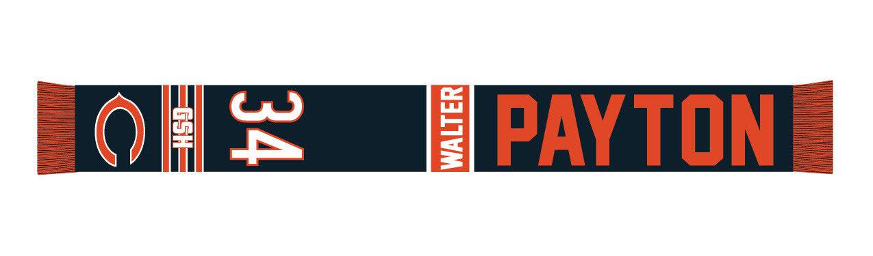 Chicago Bears Walter Payton #34 Retired Player Acrylic Scarf, Team Color-Forever Collectibles - Pro Jersey Sports