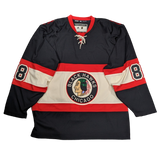 Men's Chicago Blackhawks Patrick Kane adidas 1934 Black Alternate Authentic Player Jersey - Pro Jersey Sports