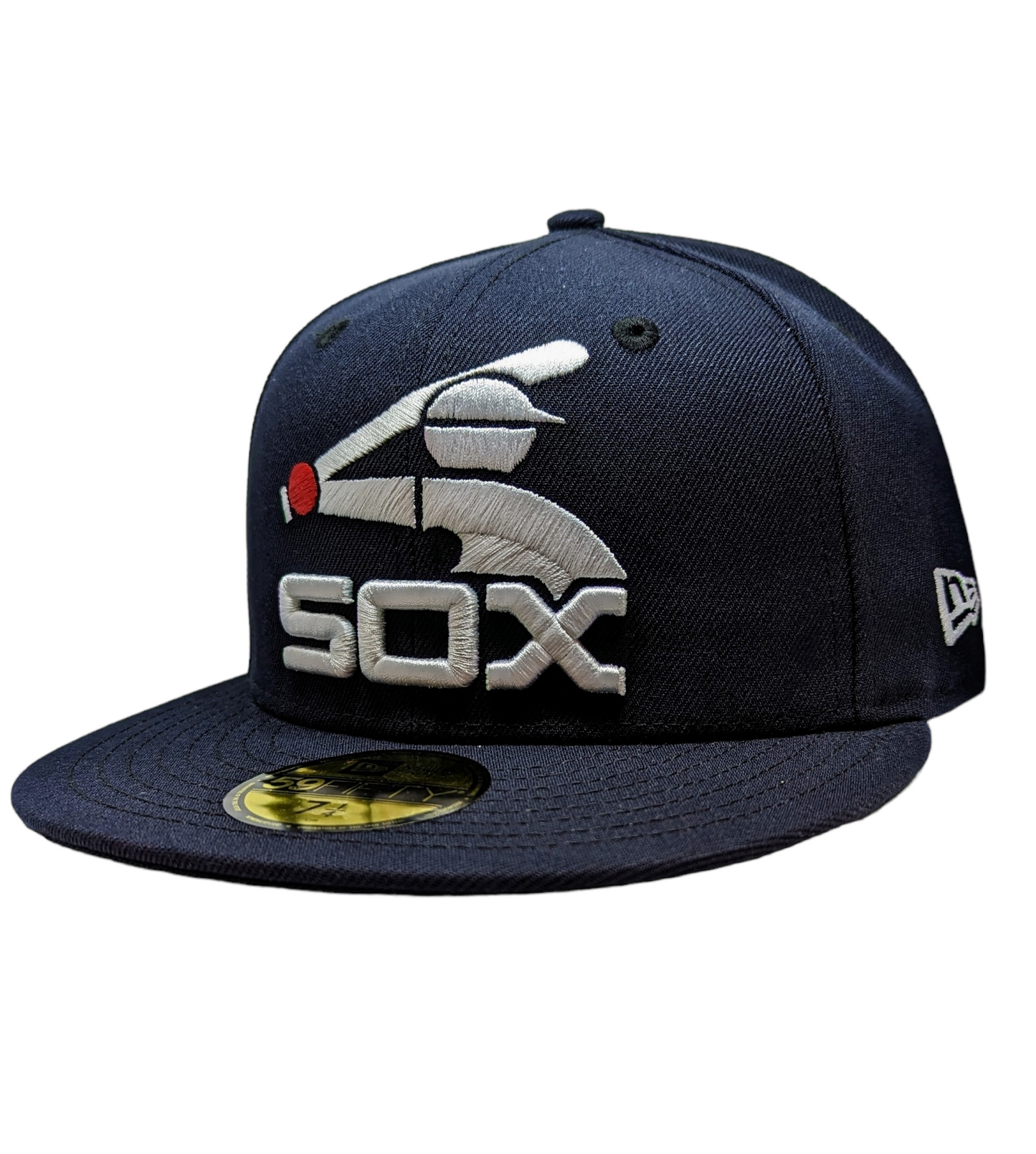 Men's Chicago White Sox New Era Batterman Logo Navy Cooperstown Collection 59FIFTY Fitted Hat