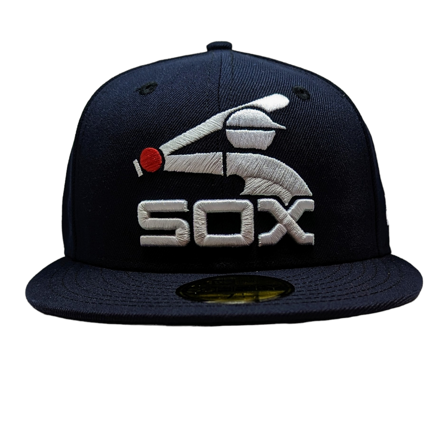 Men's Chicago White Sox New Era Batterman Logo Navy Cooperstown Collection 59FIFTY Fitted Hat