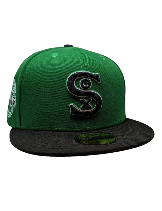 Chicago White Sox New Era 2 Tone Kelly Green/Black 1917 Cooperstown Collection 59FIFTY Fitted Hat