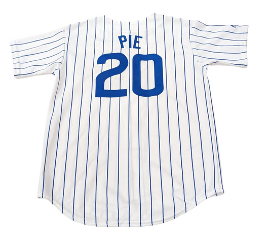 Youth Chicago Cubs Felix Pie Replica White Home Jersey With Flat Blue Lettering