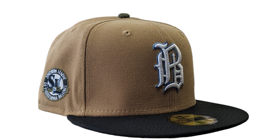 Birmingham Barons "Biff" New Era Southern League Khaki/Black/Olive 59FIFTY Fitted Hat