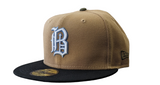Birmingham Barons "Biff" New Era Southern League Khaki/Black/Olive 59FIFTY Fitted Hat - Pro Jersey Sports