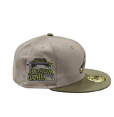 Atlanta Braves New Era 2 Tone Stone/ Green Bark Sevendust Home inspired 59FIFTY Fitted Hat - Pro Jersey Sports