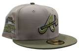 Atlanta Braves New Era 2 Tone Stone/ Green Bark Sevendust Home inspired 59FIFTY Fitted Hat - Pro Jersey Sports