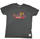 Men's Chicago Blackhawks Retro Brand Vintage Tail Sweep Tee - Pro Jersey Sports