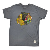 Men's Chicago Blackhawks Gray 1961 Logo Retro Brand Tee - Pro Jersey Sports