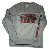 Men's Chicago Blackhawks Stamped Long Sleeve Tee By Levelwear - Pro Jersey Sports