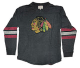 Chicago Blackhawks Black Thompson Long Sleeve Fashion T Shirt - Pro Jersey Sports