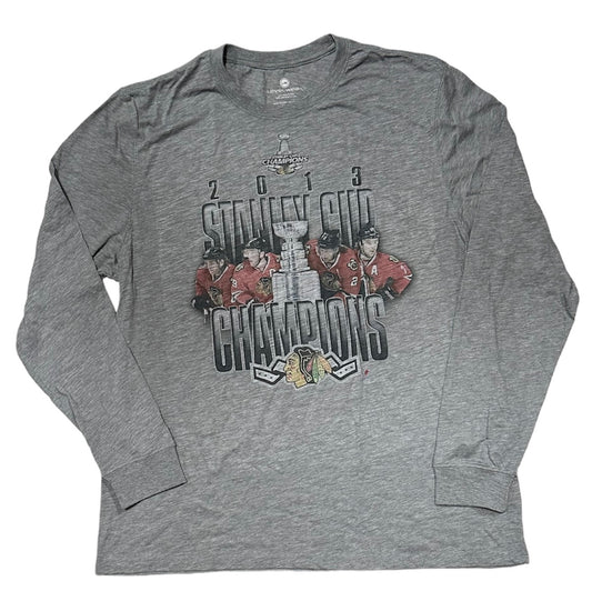 Chicago Blackhawks 2013 Stanley Cup Long Sleeve Tee By Levelwear