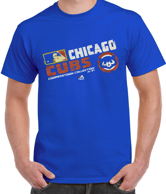 Men's Chicago Cubs Cooperstown Collection Royal Team Choice T-Shirt