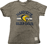 Men's NCAA Marquette Golden Eagles Retro Brand Gray TriBlend Tee - Pro Jersey Sports