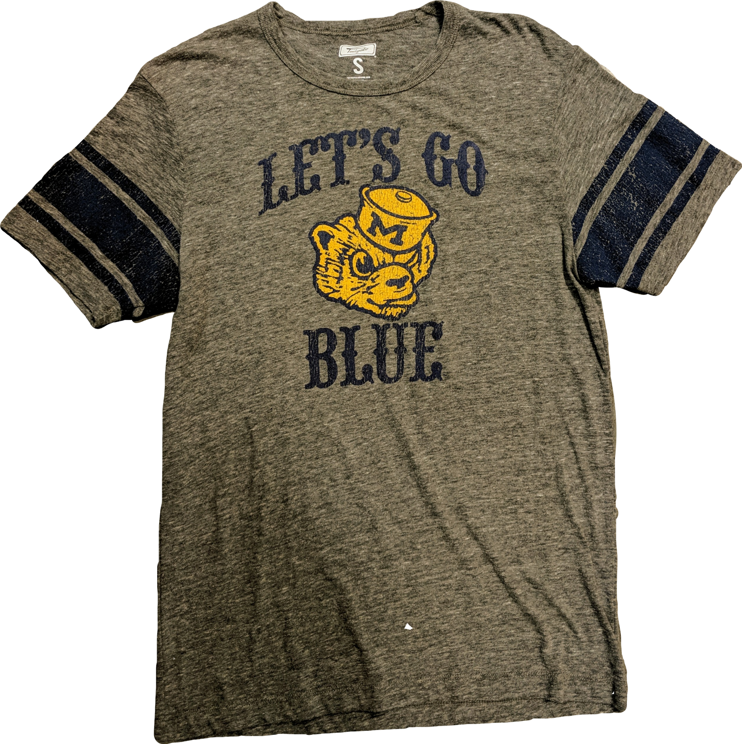 Men's Michigan Wolverines Homecoming Tri-Blend Tee By Tailgate Clothing Co.