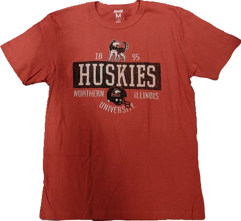 Men's Northern Illinois University Huskies Champions Red Tee By Tailgate Clothing Co.