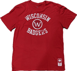 NCAA Mens adidas Wisconsin Badgers Red Gym Class Tee - Pro Jersey Sports