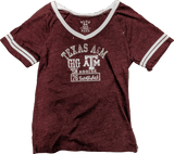 Womens NCAA Texas A&M Aggies Moschino Jr. Tee By Blue '84 - Pro Jersey Sports