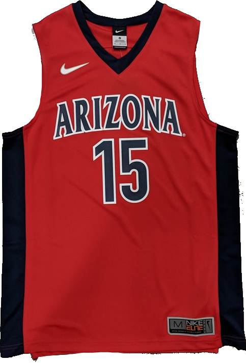 NCAA Mens Arizona Wildcats #15 Cardinal Red NIKE Basketball Jersey
