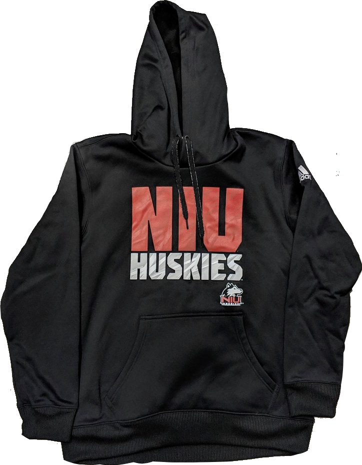 Men's NCAA Northern Illinois Huskies Adidas Black Tech Fleece Hoodie