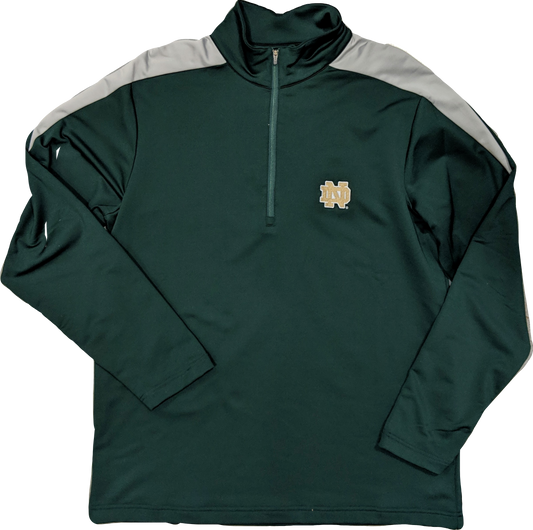 Men's NCAA Notre Dame Fighting Irish Green Succeed 1/4 Zip