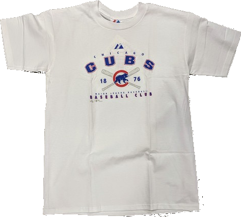Youth Chicago Cubs White Baseball Club Tee