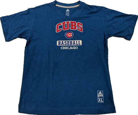 Youth Chicago Cubs Adidas Embroidered Logo Tee