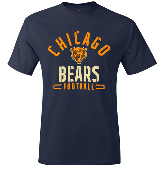 Chicago Bears Battle Arc Storm Navy Short Sleeve Tee