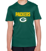 Youth Green bay packers Green Dri- Tek Performance Tee - Pro Jersey Sports