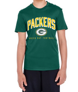 NFL Youth Green Bay Packers Arched Standard Short Sleeve Tee - Pro Jersey Sports