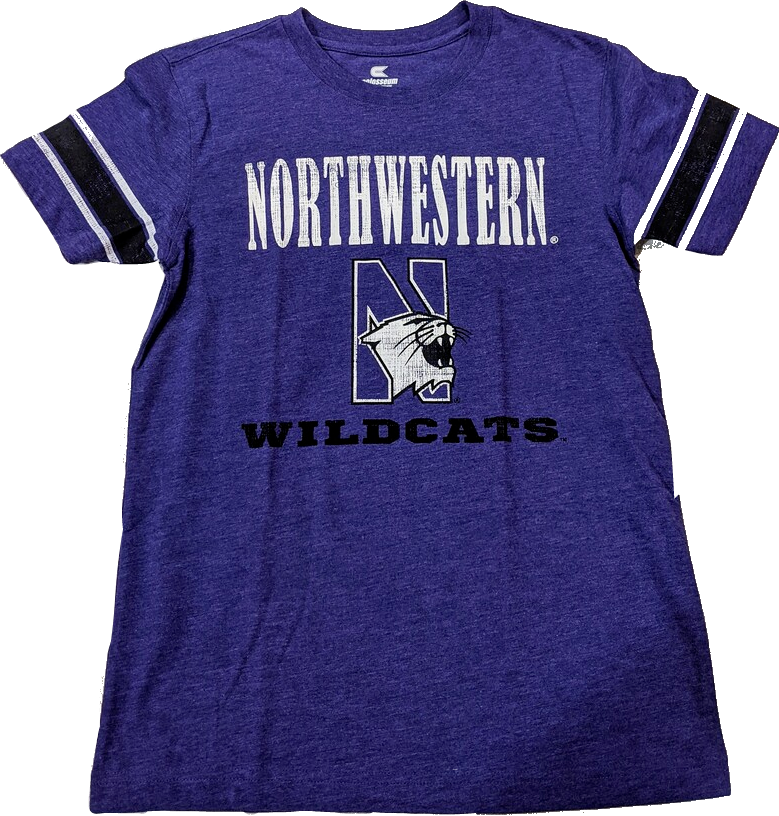 Colosseum Youth Northwestern Wildcats Free Agent Short Sleeve T-Shirt