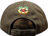 NHL Chicago Blackhawks New Era League 2 Heather Black/Heather Gray 9FORTY Adjustable Hat - Pro Jersey Sports