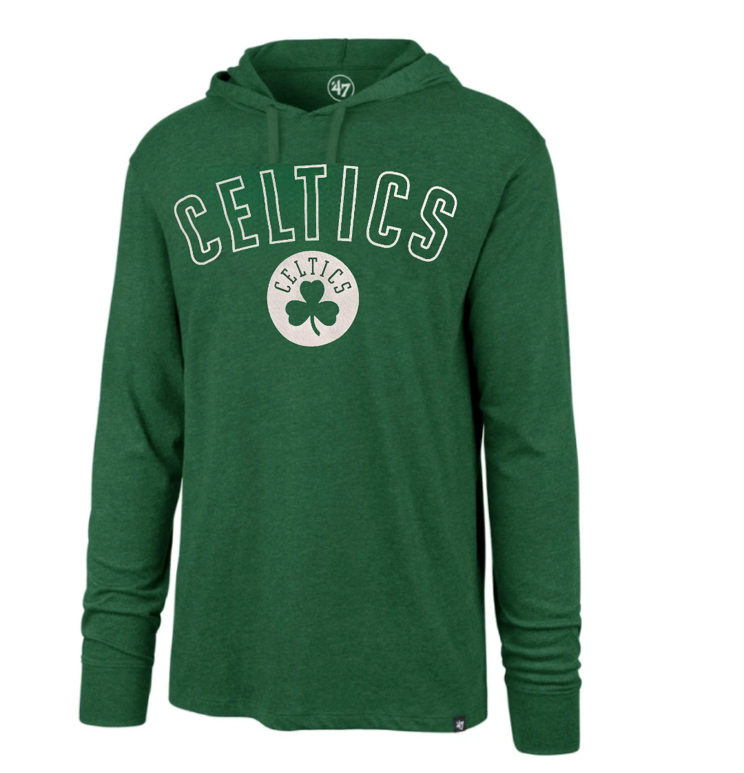 Mens Boston Celtics '47 NBA Focus Club Hood Long Sleeve T-Shirt