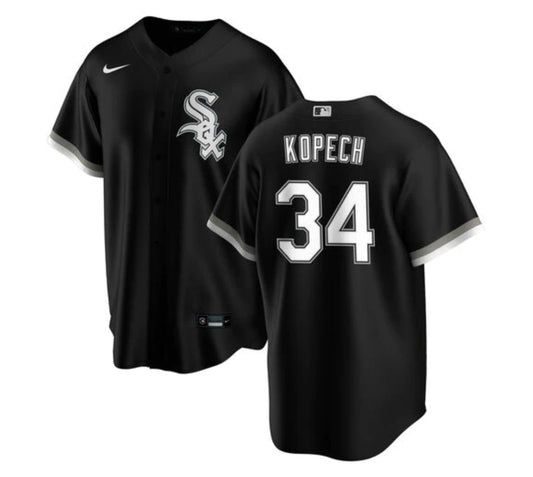 NIKE Men's Michael Kopech Chicago White Sox Black Alternate Premium Replica Jersey