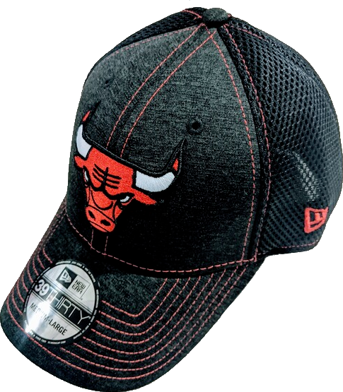 Men’s Chicago Bulls Black Classic Shade Neo 39THIRTY Flex Fit Hat By New Era