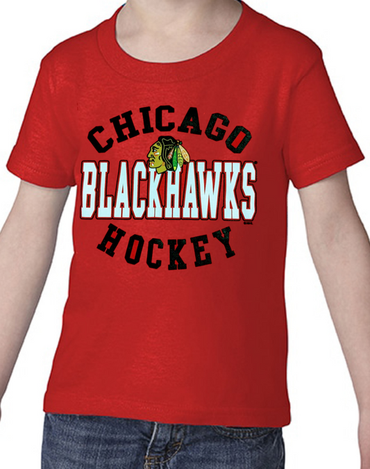 Chicago Blackhawks Toddler Outerstuff Red "Hockey" T Shirt