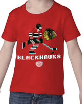 Toddler Chicago Blackhawks Red Pixel T-shirt, Red-Old Time Hockey - Pro Jersey Sports