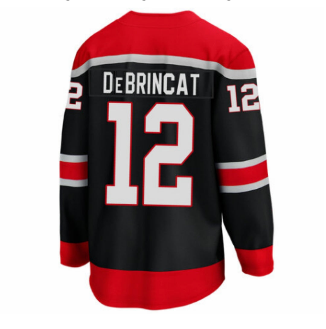 Men's Chicago Blackhawks Alex DeBrincat Fanatics Branded Black Reverse Retro Special Edition Premium Stitch Breakaway Player Jersey